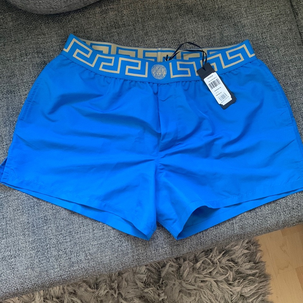 *NWT* Versace Greca band swim trunks XL, sold out in stores